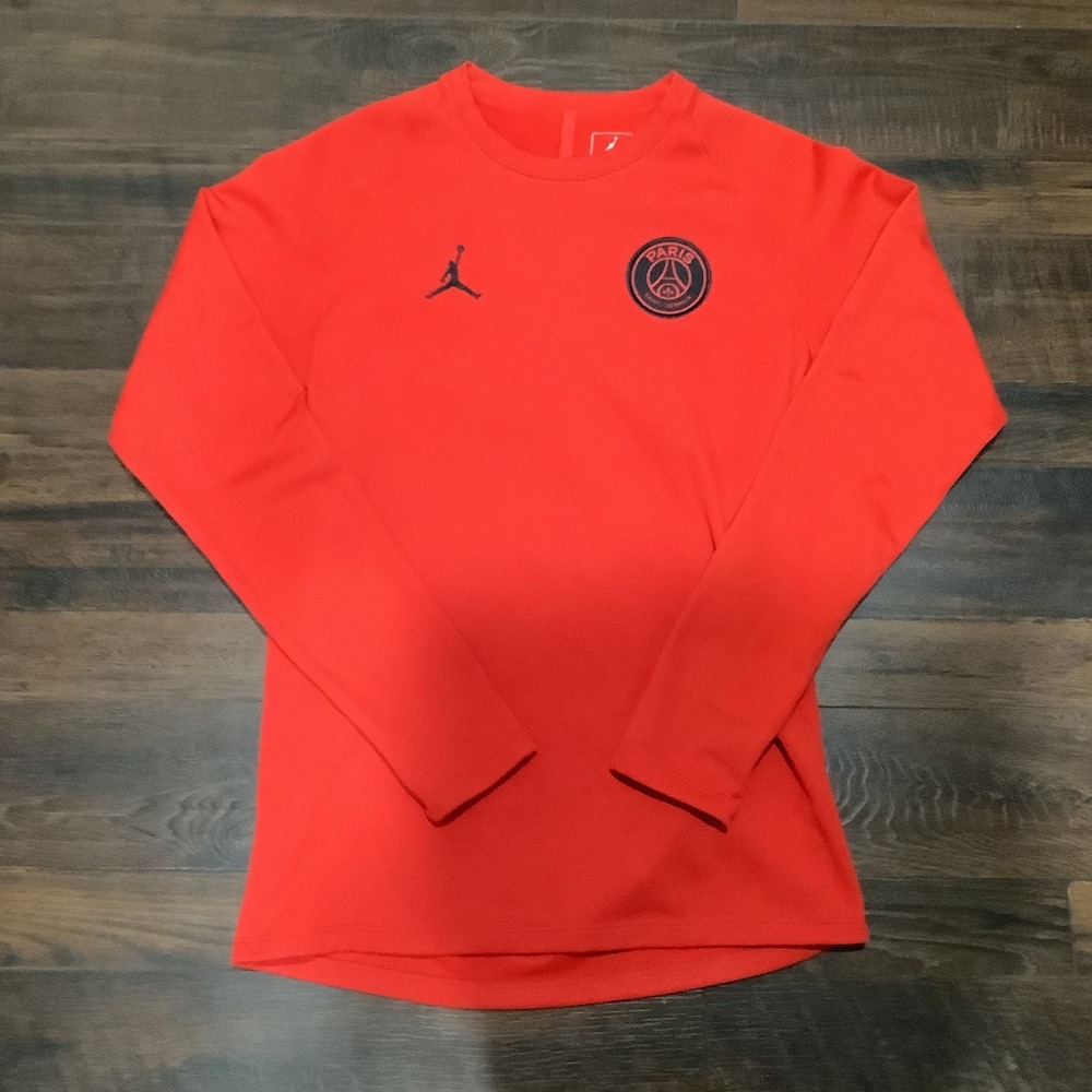 Jordan Paris Saint-Germain Long Sleeve Pre-Match Top • Pullover Sz-Small